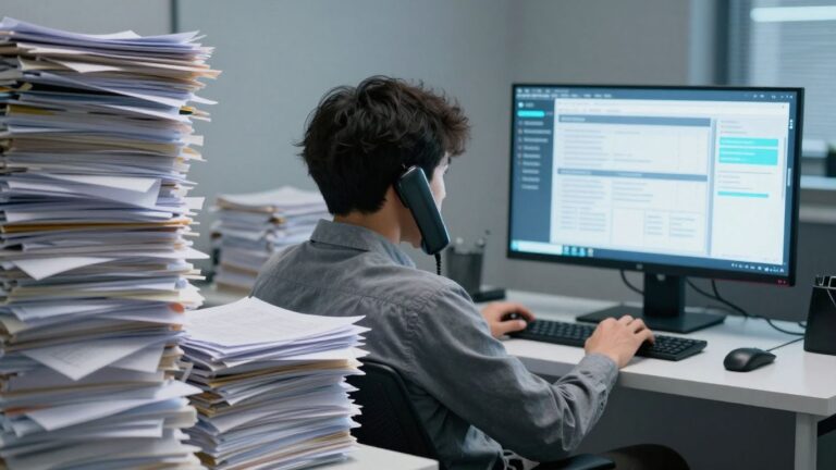 AI efficiency versus manual chaos in business lead follow-up.