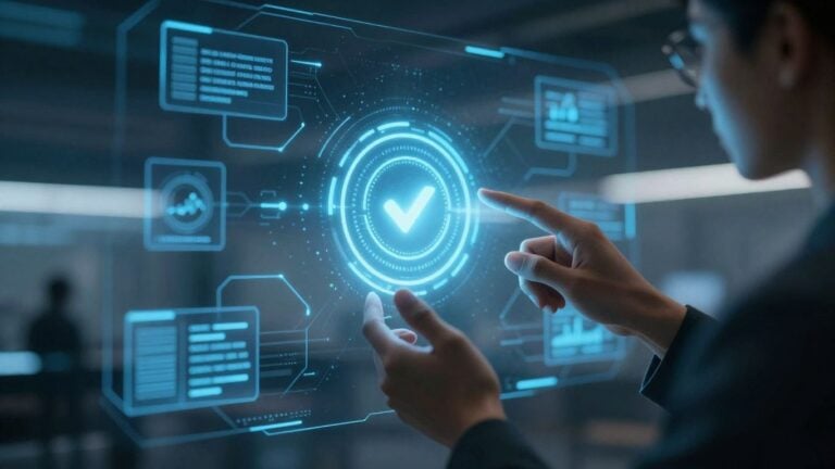 Person using AI for lead follow-up